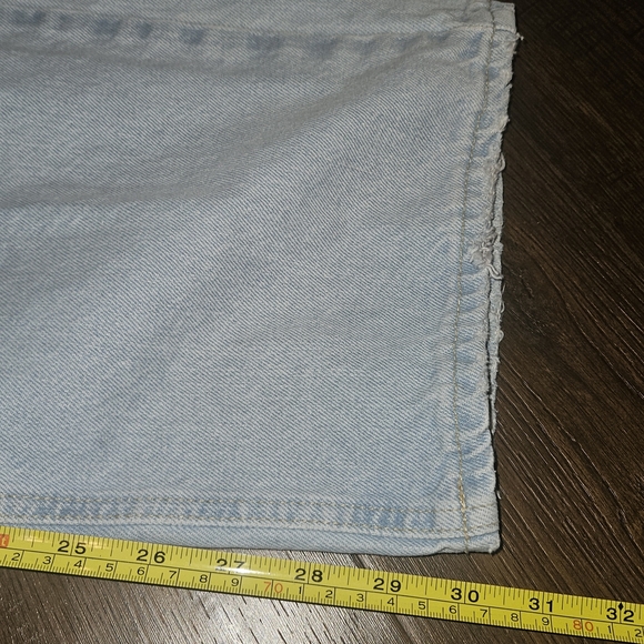 BDG Urban Outfitters Sky Blue Dipped V Flare Jeans - Picture 3 of 5